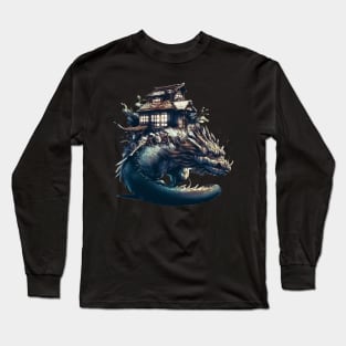 Japan House on earth dragon Long Sleeve T-Shirt